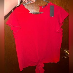 Red Chiffon top